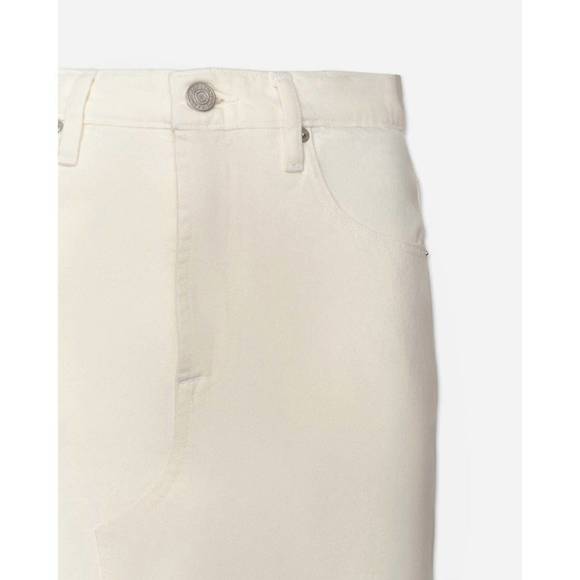 NEW FRAME the midaxi skirt angled seam raw after in ecru - Picture 3 of 3